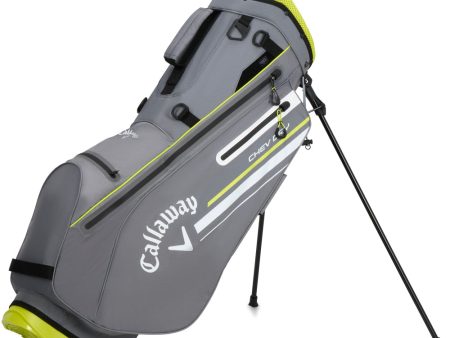 Callaway Chev Dry Waterproof Stand Bag - Charcoal Florescent Yellow on Sale