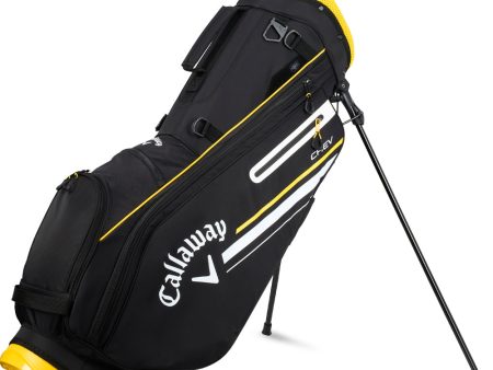 Callaway Chev Stand Bag - Black Golden Rod Online now