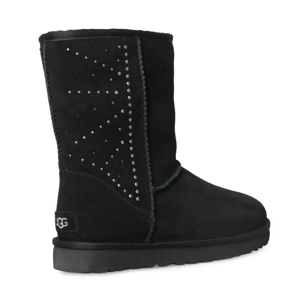 UGG Classic Short Studded Black Boots - Women s For Discount