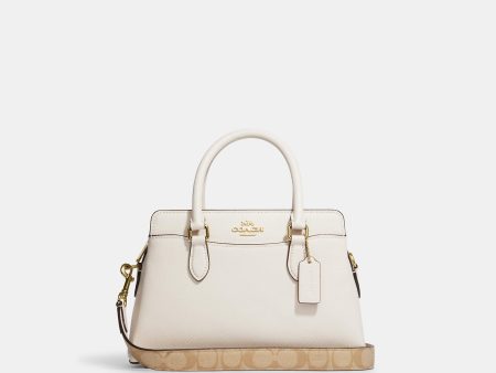 Coach Outlet Mini Darcie Carryall With Signature Canvas Detail Sale