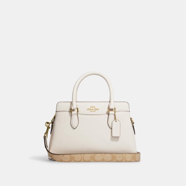 Coach Outlet Mini Darcie Carryall With Signature Canvas Detail Sale