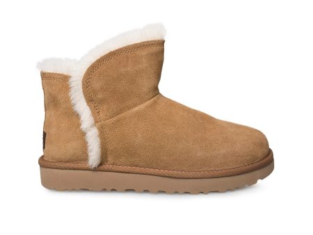 UGG Classic Mini Fluff High Low Chestnut Boots - Women s Fashion