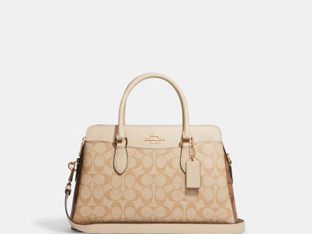 Coach Outlet Darcie Carryall In Blocked Signature Canvas Online Sale