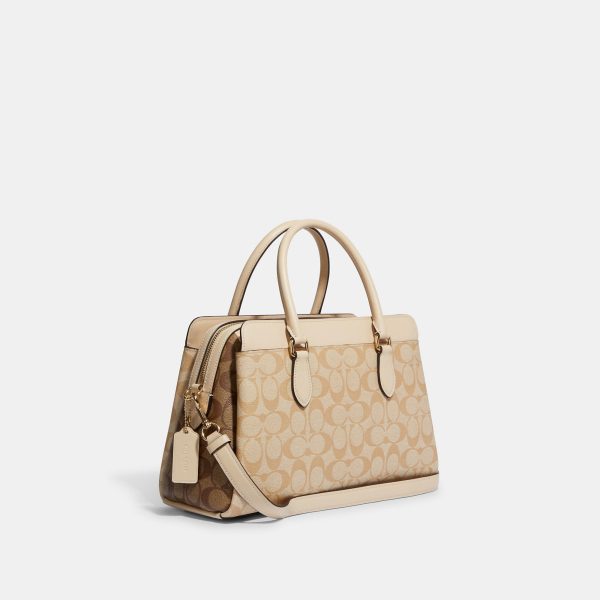 Coach Outlet Darcie Carryall In Blocked Signature Canvas Online Sale