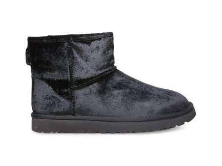 UGG Classic Mini Black Velvet Boots - Women s on Sale