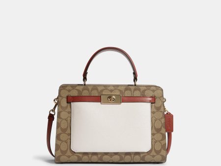 Coach Outlet Lane Carryall In Colorblock Signature Canvas Discount