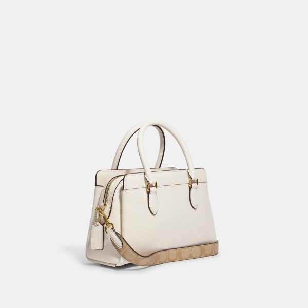 Coach Outlet Mini Darcie Carryall With Signature Canvas Detail Sale