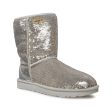 UGG Classic Short Cosmos Sequin Silver Gold Boots - Women s Hot on Sale