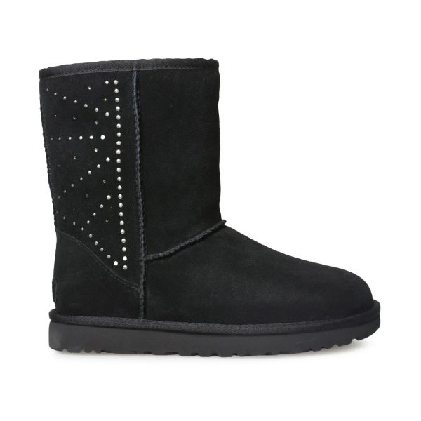 UGG Classic Short Studded Black Boots - Women s For Discount