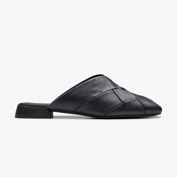 Womens - Ubree15 Woven Black Leather For Cheap