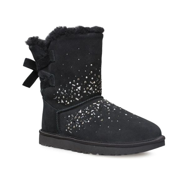 UGG Classic Galaxy Bling Short Black Boots - Women s For Discount