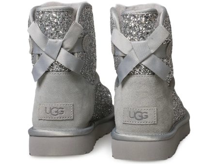 UGG Classic Mini Bow Cosmos Silver Boots - Women s Sale