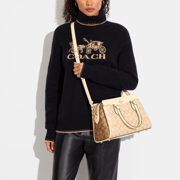 Coach Outlet Darcie Carryall In Blocked Signature Canvas Online Sale