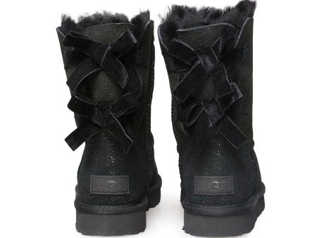 UGG Bailey Bow II Twinkle Black Boots - Women s Hot on Sale