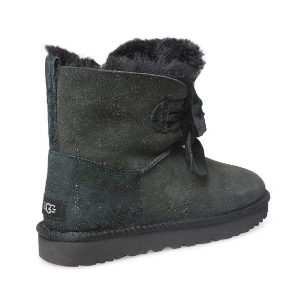 UGG Gita Twinkle Bow Mini Black Boots - Women s on Sale