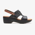 Womens - Tuleah Sun Black Leather Cheap