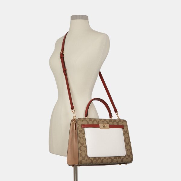 Coach Outlet Lane Carryall In Colorblock Signature Canvas Discount