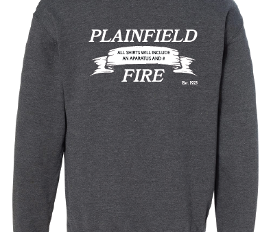 31 Plainfield Fire Crew Neck Fleece DH Banner For Cheap