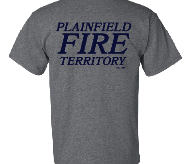 02 Plainfield Fire TShirt 50 50 or Dri Fit DH DSG Navy PFT Supply