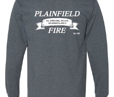 10 Plainfield Fire Long Sleeve Dri Fit or 50 50 DH DSG Patriotic Online Hot Sale