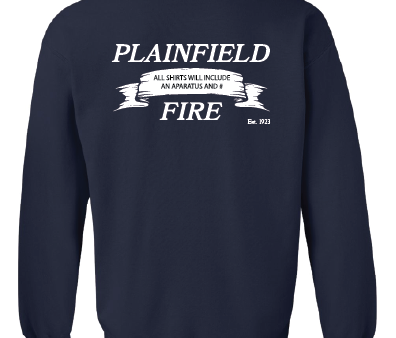 26 Plainfield Fire Crew Neck Fleece N Banner Online now