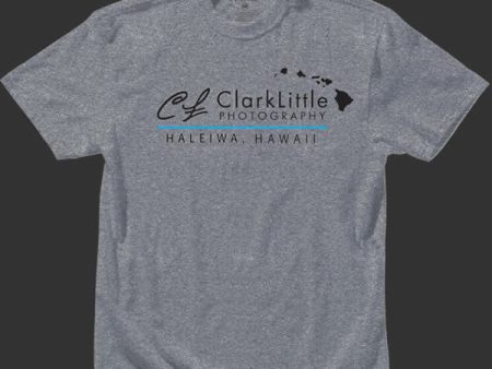 Mens T-Shirt: Signature Haleiwa (grey) Fashion