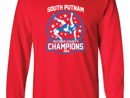 South Putnam Wrestling County Champions 2024 Long Sleeve Hot on Sale