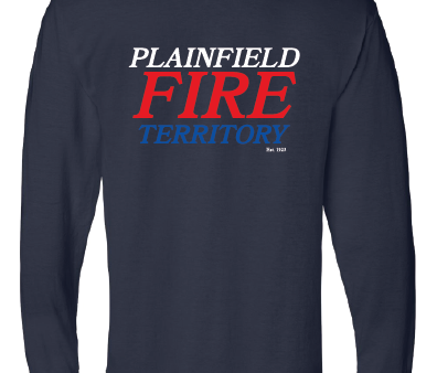 12 Plainfield Fire Long Sleeve Dri Fit or 50 50 N Patriotic on Sale