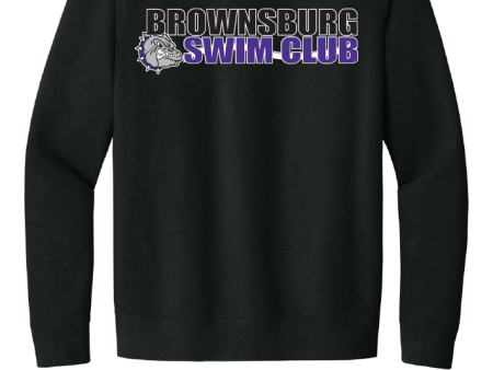 Brownsburg Swim Club Crew Neck Fleece Black Supply