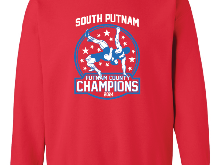 South Putnam Wrestling County Champions 2024 Crew Neck Online Hot Sale