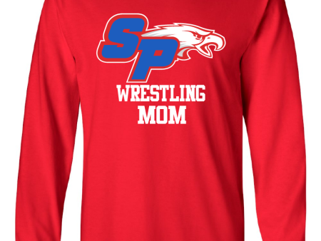 South Putnam Wrestling MOM Long Sleeve Shirt (Available in 50 50 or Dri Fit) Hot on Sale