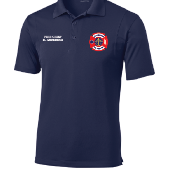 41 Plainfield Fire Short Sleeve Polo Navy Supply