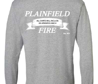 15 Plainfield Fire Long Sleeve Dri Fit or 50 50 SG Silver Banner Online