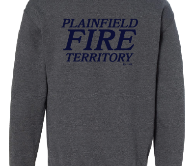 25 Plainfield Fire Crew Neck Fleece DH Navy PFT Online Hot Sale